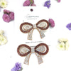 Glamorous Rhinestone Bow Hairpieces