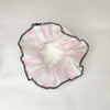 Glam Black-Trimmed Glitter Scrunchie