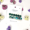 Elegant Green Hair Clip Duo