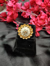 Blooming Beauty: A Floral Enamel Finger Ring