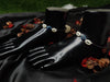 Black Beaded Evil Eye Anklets