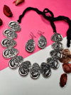 Gorgeous German Silver Oxidized Necklace