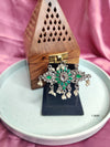 Emerald Dreams: A Green Stone Kundan Ring that Sparkles