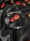 Stunning Black Beaded Anklet For Women
