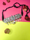 Classic Opulence Silver Stone Traditional Choker