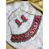 Meena Choker Necklace with Vibrant Enamel Work