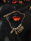 Gold Leaf Classy Anklet For Women