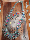 Exquisite Artistry: Meenakari Oxidised Long Afghani Jewelry Set