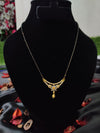 Stunning American Diamond Mangalsutra with Black Beads