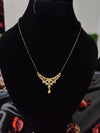 Modern American Diamond Mangalsutra with Blue Beads