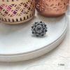 Darkened Jewel: An Oxidized Black Stone Ring