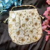Shimmering Golden Embroidery Potli