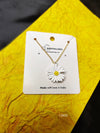 Pure White Daisy Flower Pendant - Springtime Charm