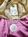 Whimsical Bead Fiesta Set - Multicolored Necklace and Earrings