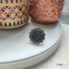 Midnight Eclipse: A Black Stone Oxidized Ring
