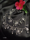 Antique Charms: Oxidized Silver Plated Anklet