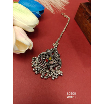 Oxidized Multi-Color Ghungroo Maang Tikka