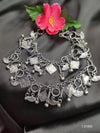 Silver Shadows: Oxidized Silver Plated Anklet