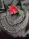 Oxidized Silver Splendor: Oxidized Silver Plated Anklet