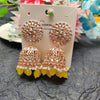 Rose Gold Kundan Jhumkas