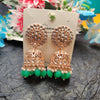 Rose Gold Kundan Jhumkas