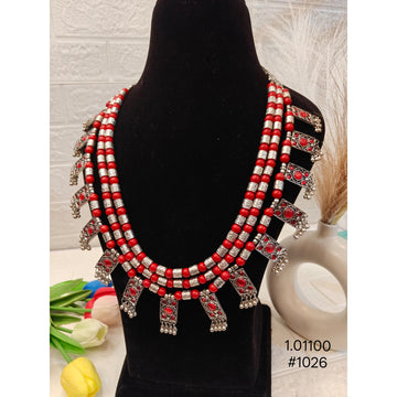 Multi-Layer Red Bead Necklace