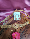 Traditional Grandeur: Rajwadi Gold Choker Set
