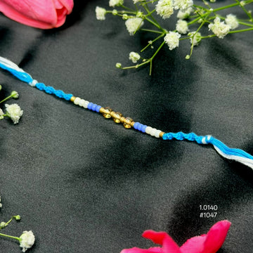 Blue Simple Dhaga Rakhi