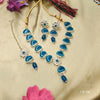 Exotic Flair: Ethnic Gemstone Necklace Set