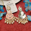 Beautiful Meenakari Long Ear Ornaments