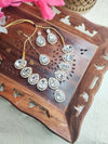 Kundan Polki Necklace Set With Earrings.