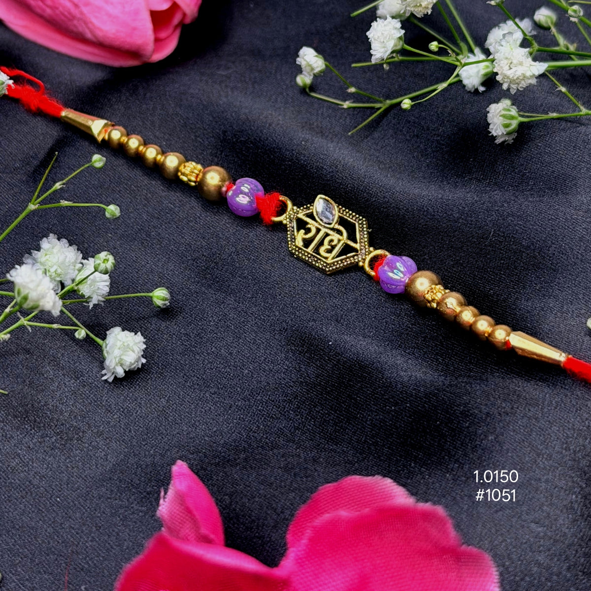 Hindi Quote Metal Rakhi