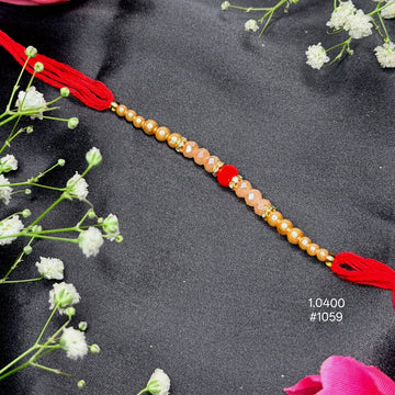 Vighnaharta Pearl-Beaded Rakhi