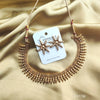 Trendy Gold Plated Copper Choker Look