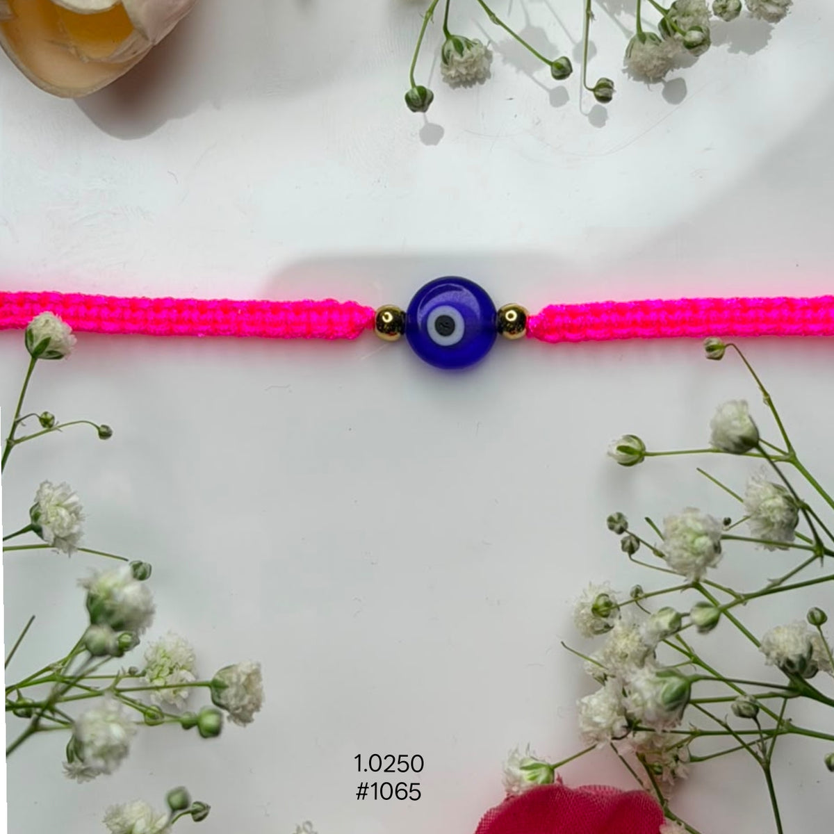 Trendy Pink Evil Eye Friendship Band