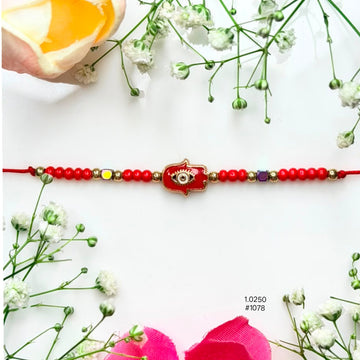 Red Evil Eye Beaded Friendship Band