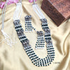 Oxidised Glamour with Long Necklace Set