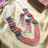 Oxidised Glamour with Long Necklace Set