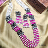 Oxidised Glamour with Long Necklace Set