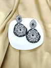 Bold and Beautiful: Ethnic Black Plated Earrings