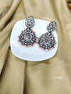 Bold and Beautiful: Ethnic Black Plated Earrings