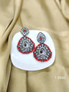Bold and Beautiful: Ethnic Black Plated Earrings
