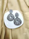 Bold and Beautiful: Ethnic Black Plated Earrings