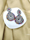 Bold and Beautiful: Ethnic Black Plated Earrings