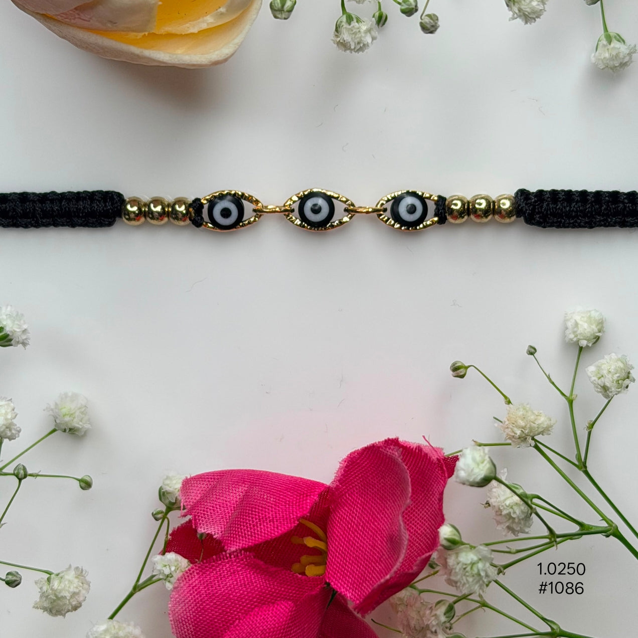Black Thread Evil Eye Friendship Band