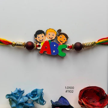 Fun Alphabet Wooden Rakhi