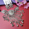 Modern Twist Silver Oxidized Necklace Set