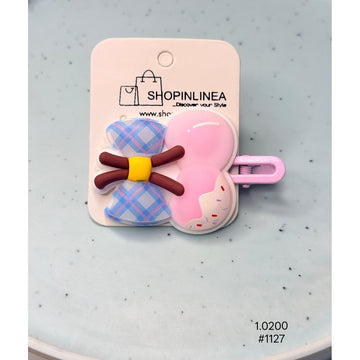 Pastel Pink And Blue Hair Clip