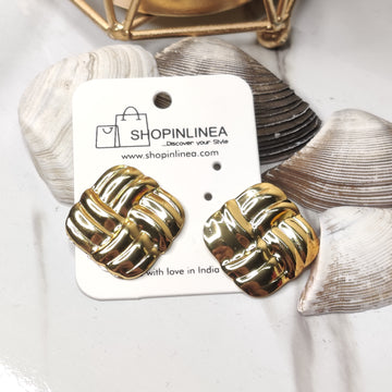 Subtle Edge Statement Earrings