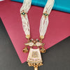 Unique Long Mala with Copper Detail and Earrings